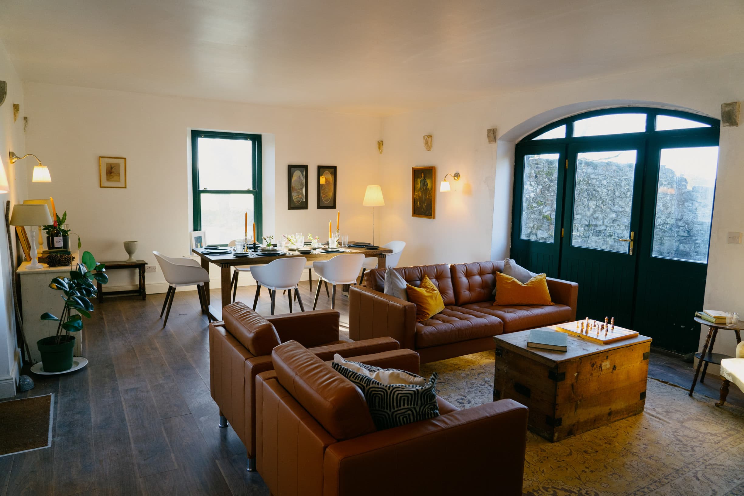 The Coach House living and dining room