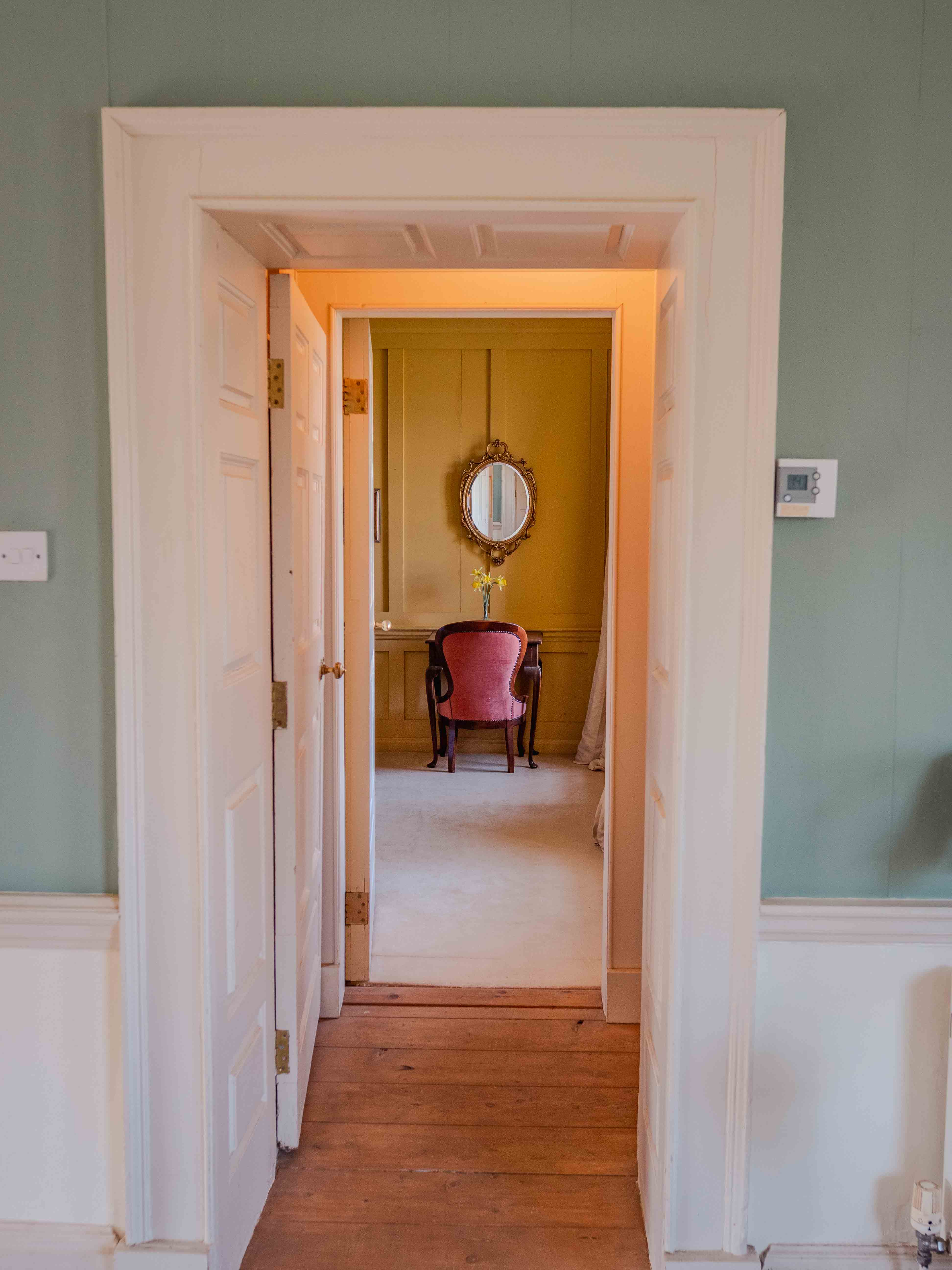 Looking through to the Yellow Room in the Manor House