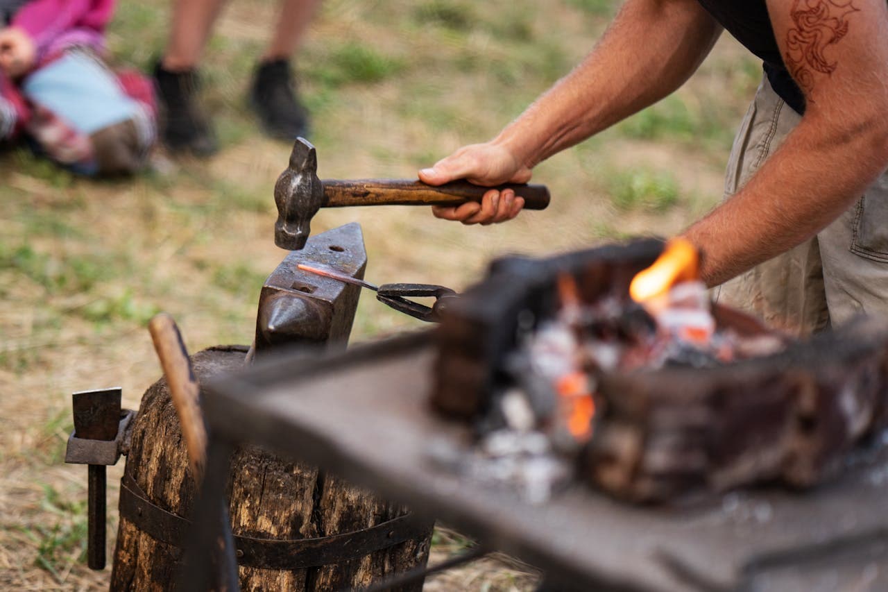 A hands-on heritage crafts workshop on the estate at Ballinderry Park