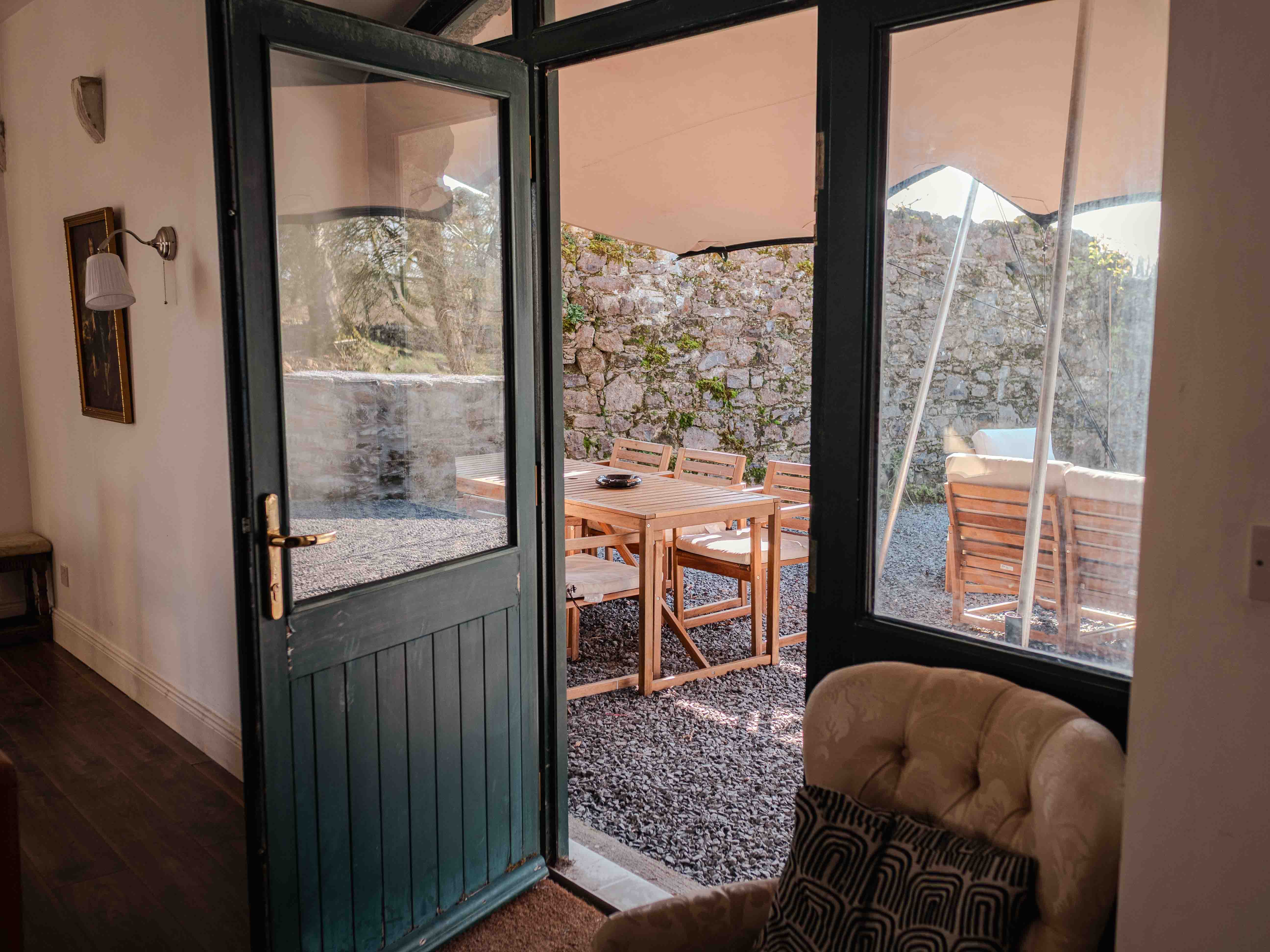 The private terrace